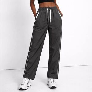 NWT Gold Hinge Straight Leg Track Pants Brown Small